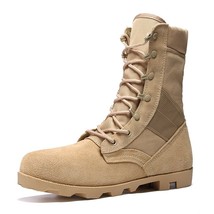 Army Boots Military Men  Military Boots Black Khaki Military Desert Boots Men Ru - £101.46 GBP