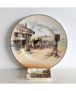 Royal Doulton Coaching Scenes Plate &amp; Dish, D 6393, Antique - £27.57 GBP