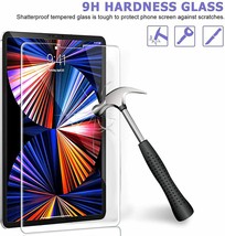 iPad Pro 12.9&quot; 2020 2021 4Th 5Th Gen 2 Pack Tempered Glass with 2 Camera... - £38.70 GBP