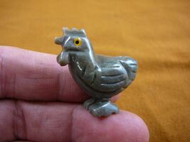 (Y-CHI-HE-4) gr4 HEN chicken carving SOAPSTONE TAN stone figurine love c... - €7,66 EUR