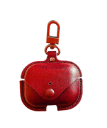 Snap Closing Leather Case W/Carabineer for RED For AirPod AirPods 3rd Gen - $8.02 CAD