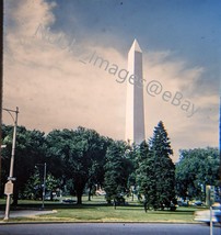 1960 Washington Monument Passing Car Street Washington DC Kodak 3D Stereo Slide - £4.30 GBP