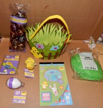 Easter Mix Lot 6 Items Basket Hopping Chic Grass &amp; Eggs Bracelet Stickers 163P - £9.98 GBP