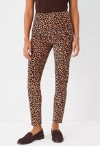 Ann Taylor Women&#39;s The Skinny Animal Print High Rise Corduroy Pants Sz 1... - £22.92 GBP