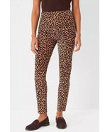 Ann Taylor Women&#39;s The Skinny Animal Print High Rise Corduroy Pants Sz 1... - $40.60 CAD