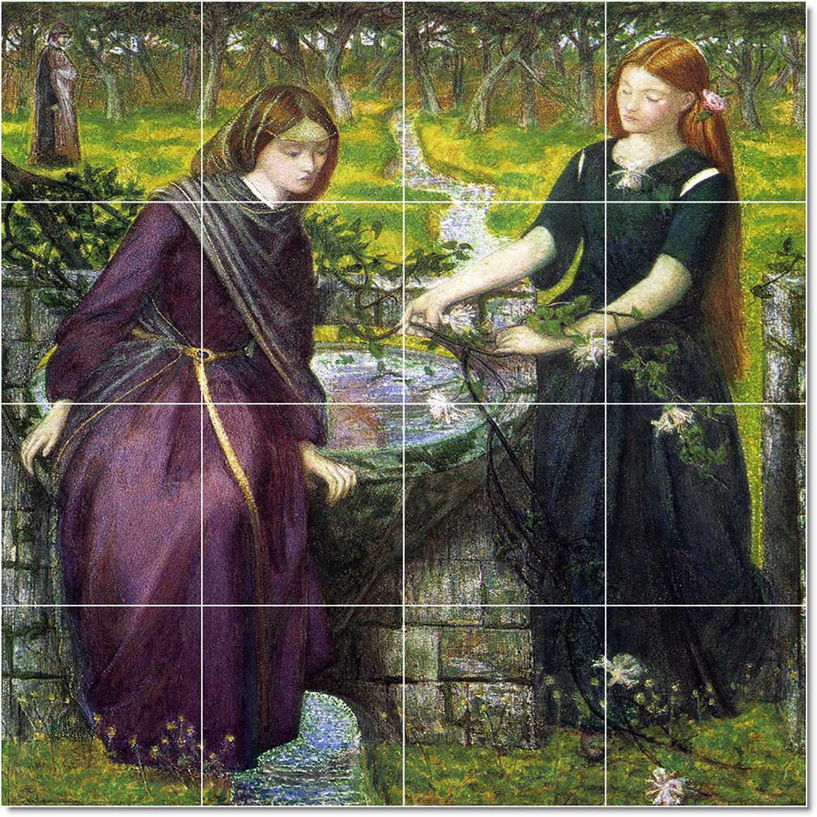 Rossetti dante gabriel dantes vision of rachel and leah