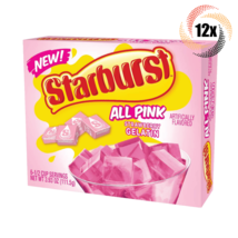 12x Packs Starburst All Pink Flavor Gelatin | 3.93oz | Fat Free | Fast S... - $41.20