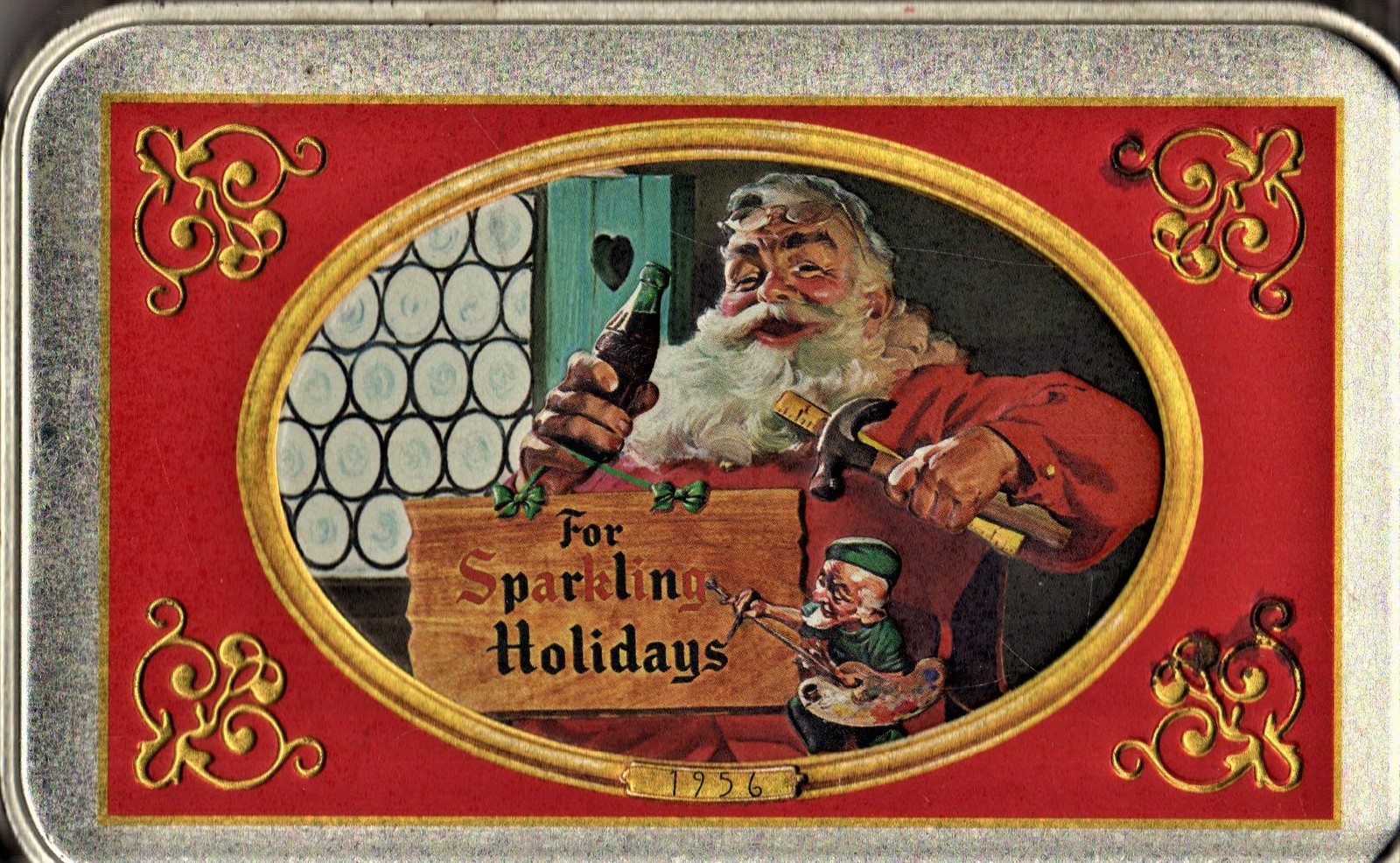 Coca-Cola Playing Cards - 2 Decks of Coke Cards Christmas Holiday In Tin... - $9.99