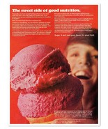 Sugar Association Good Nutrition Ice Cream Vintage 1972 Full-Page Magazi... - £7.58 GBP