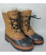 LaCrosse Leather Rubber Steel Shank Insulated Winter Duck Boots w. Liner... - £15.56 GBP