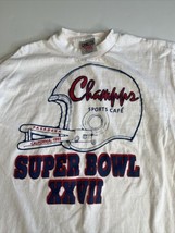 Champps Sports Cafe 1993 Super Bowl 27 Shirt Men Sz L Oneita Power T Tag Cali - £20.11 GBP