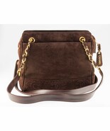 Chanel Vintage Brown Suede Shopping Tote Shoulder Bag w/ Box, Pouch, Card - $1,979.99