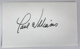 Paul Williams Signed Autographed 3x5 Index Card - £11.98 GBP