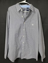 Chaps SKU 7609 Mens Checkered Shirt Button Down Size XL - $10.39