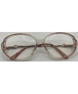 GLORIA VANDERBILT 183 140 Eyeglass Frames Gold Pink Brown - $40.93 CAD