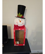 Home Accents Holiday Snowman Head Christmas Tree Topper - £23.60 GBP