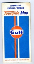 Gulf Oil Company Tourgide Map Alabama Kentucky and Tennessee 1975 - £9.34 GBP