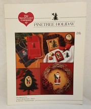 Christmas Pinetree Holiday Counted Cross Stitch Pattern Leaflet Book Nee... - $12.99
