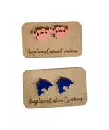 Ocean Play Acrylic Studs Duo - $12.00