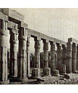 1942 Egypt Court of Amenhotep III Historical Print Antique Ephemera 8x5  - $399.44 MXN