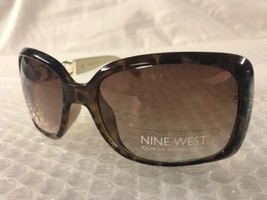 NEW Nine West Womens Rectangle Tortoise Shell gold Sunglasses Butterfly ... - £11.71 GBP