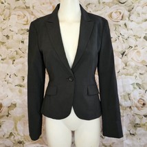 Express Design Studio Blazer Jacket Womens Sz 2 Black Long Sleeve - £23.62 GBP