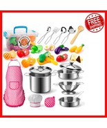 High-Quality 26PCS Kitchen Accessory Set for Toddler Role Play - Safe &amp; ... - $770.75 MXN