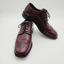 Vtg COLE HAAN Preston Brown Leather Classic Wingtip Oxford Dress Casual Shoes 8M - £33.26 GBP