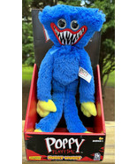 2022 Poppy Playtime - Smiling Huggy Wuggy Blue Plush 14&quot; Tall New - £23.51 GBP