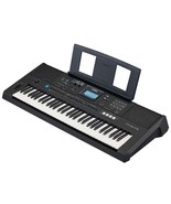 YAMAHA PSR-E473,61 KEYS PORTABLE KEYBOARD WITH POWER ADAPTOR, Black - $10,491.29 MXN
