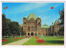 Ontario Postcard Toronto Queens Park Legislative Buildings of Ontario &amp; Lawn - £2.32 GBP