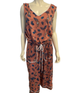 CuddlDuds  Pink Tiger Print V Neck V Back Sleeveless Romper Size P3X - $45.60 CAD