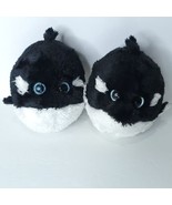 Ty Beanie Ballz Orca Whale Splash Lot of 2 Plush Stuffed Animal 5&quot; - £14.78 GBP