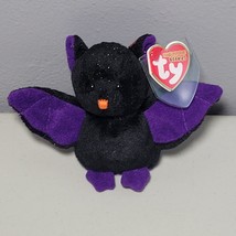 Ty Halloweenie Beanie Baby Scarem The Bat 4 Inch Mwmt&#39;s Mint With Mint Tags Nwt - £9.30 GBP