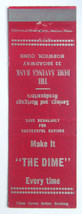 The Dime Savings Bank - Norwich, Connecticut 20 Strike Matchbook Cover CT Match - £1.39 GBP
