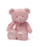 Baby Gund My First Pink Teddy Bear Plush 14&quot; Stuffed Animal Embroidered ... - £14.87 GBP