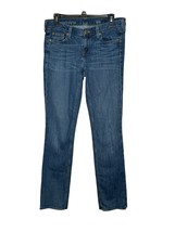 J.Crew Women Jeans Matchstick Stretch Straight Leg Mid-Rise Denim Blue 28R - £15.81 GBP