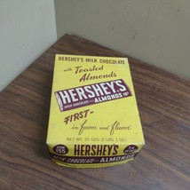 Vtg Hershey&#39;s Milk Chocolate Toasted Almonds - Empty Box Top Only - Candy Bar - £7.58 GBP