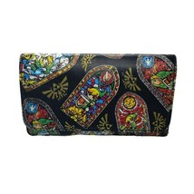 Legend of Zelda The Wind Waker All Over Graphic Tri Fold Wallet Button Clasp - $41.79