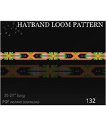 Delica Beads Hatband Loom Patterns No.132 - 11 columns wide Belt for Cow... - $3.00