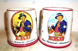 2 EKU Kulmbach German Beer Steins - £11.18 GBP