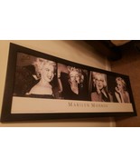 Marilyn Monroe Wood Mounted Wall Art four faces of Marilyn black framed ... - £67.68 GBP