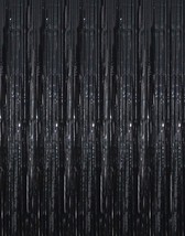 GOER 3.2 ft x 9.8 ft Black Photo Backdrop Party Streamers for Halloween,... - $16.07 CAD