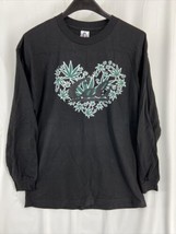 Vintage Cali Herb Plant By Alstyle Men&#39;s Black Long Sleeve T-Shirt Unise... - $12.21