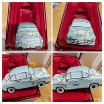 Lenox 2020 Annual Just Married Vintage Car Ornament Blue Floral - £21.94 GBP