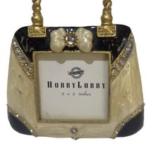 Mini Victorian Style Purse Picture 2”x2” Frame Embossed Tabletop Hobby Lobby - £17.49 GBP