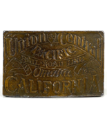 Belt Buckle-Union Central Pacific Rail Road Line-Omaha California-Brass-... - $15.45 CAD