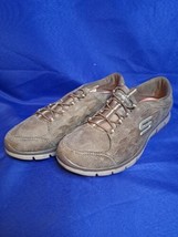 Skechers Brown Air Cooled Memory Foam Sneakers, Size 10 - £21.95 GBP
