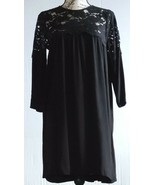 H&amp;M Classic Black Lace Top Smock Style Back Button Classy Stylish Dress ... - £12.10 GBP