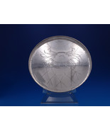 Whiting Sterling Silver Salver Tray with Large Acid Etched Crab In Net (... - $6,925.05